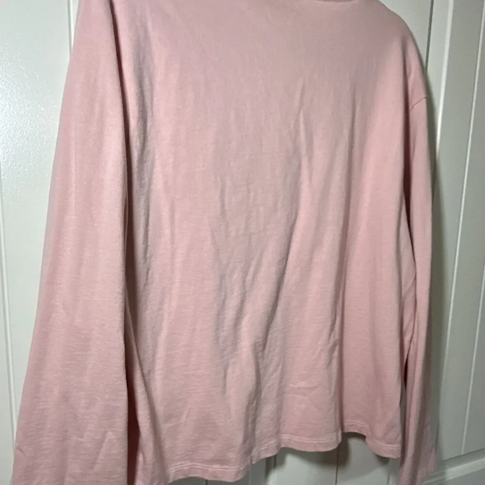 J.Crew Re-imagined Men’s XL Pink Long Sleeve Crew Neck Pocket Jersey Tee
